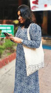 Customer spotted with Jhola Junction product